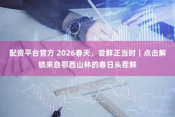 配资平台官方 2026春天，尝鲜正当时｜点击解锁来自鄂西山林的春日头茬鲜